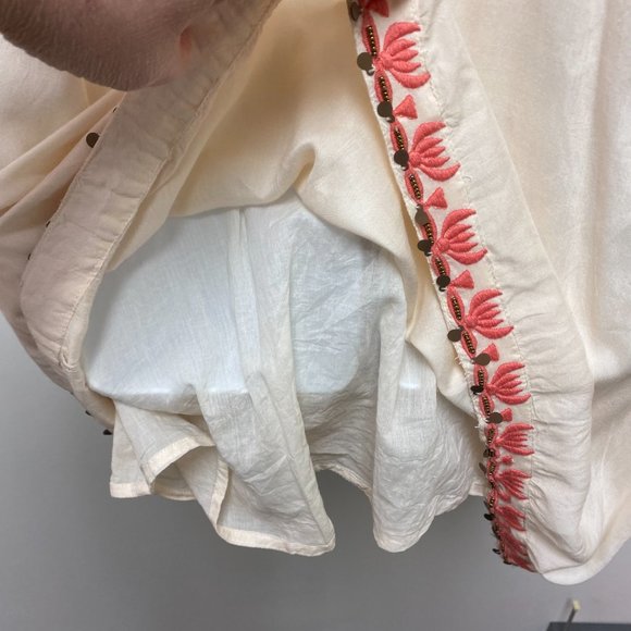 LulaSoul Boho Midi Dress Embroidered Beaded Resort Wear size Small - Picture 9 of 11